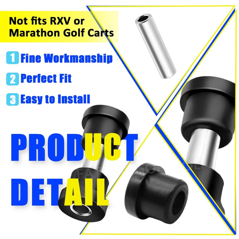 Panglong Golf Cart Rear Leaf Spring Bushing Kits for EZGO TXT Medalist 1994-up and Club Car DS 1981-up OEM 70289G01 70291G02 1015583 1012303 - Image 3